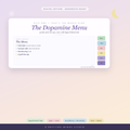 The Dopamine Menu digital edition cover, showing hyperlinked colored tabs