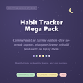 Habit Tracker Mega Pack Commercial Use License cover